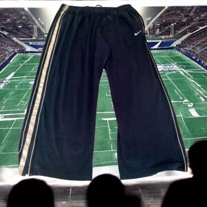 Nike jogging 🏃 pants XXL navy blue white stretchy waist pockets zip bott